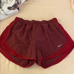 Maroon Nike Dri Fit Shorts